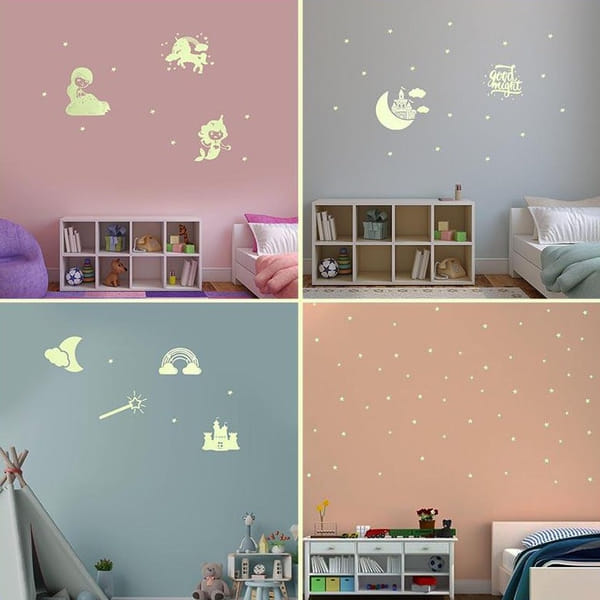 Ceiling Sticker - Glow in the dark - Set Of 4