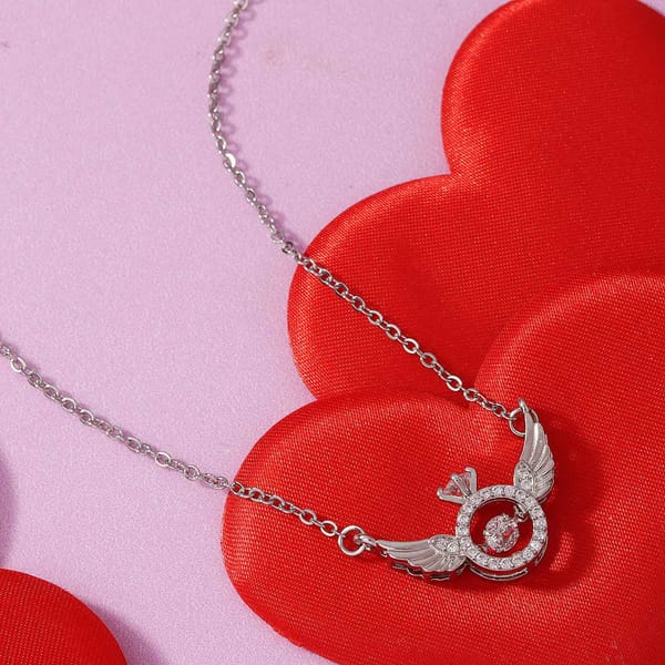 Chain Pendant - Angel With A Ring - Single Piece