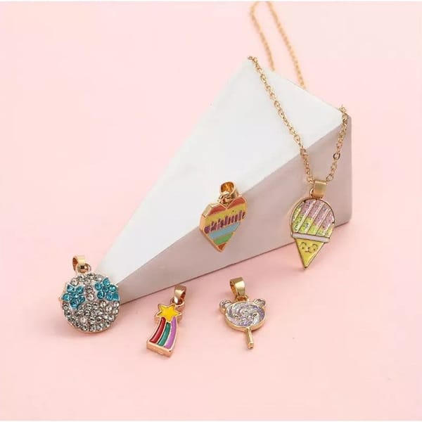 Chain With Pendants Cute And Pretty Set of 5