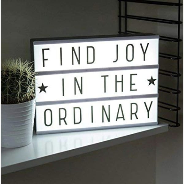 Cinematic Light Box - Rectangle - 11in - Black And White