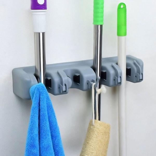 Cleaning Brush Holder - Hooks - Single Piece