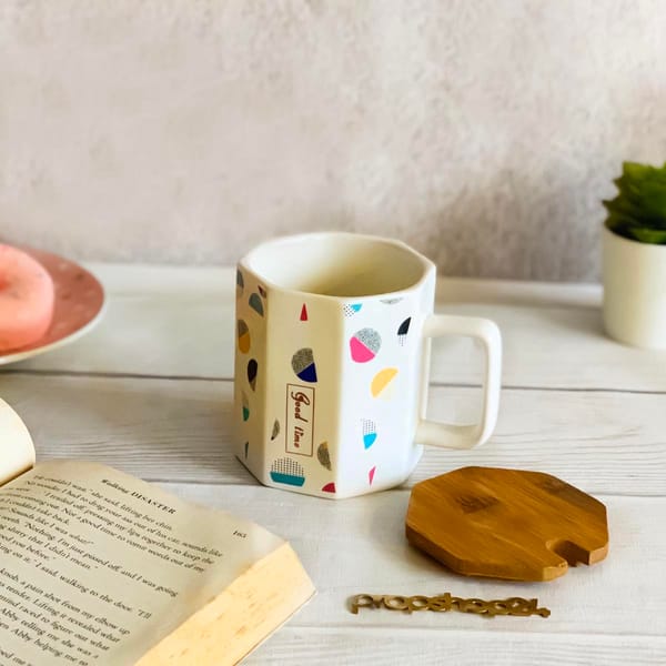 Coffee Mug Confetti Ceramic Single Piece