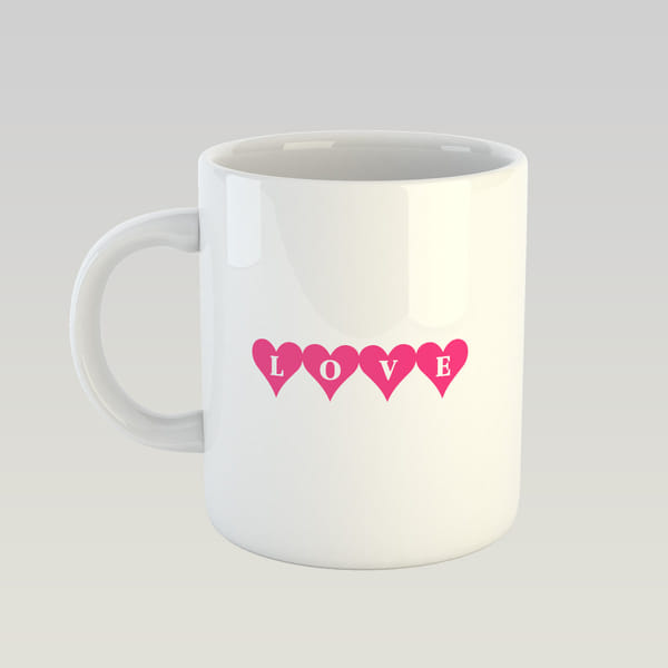 Coffee Mug - Love Written On Hearts