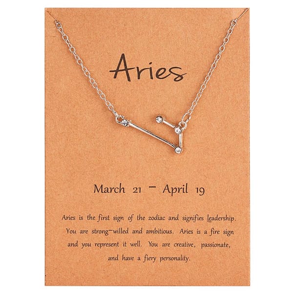 Constellation Zodiac Pendant - Silver