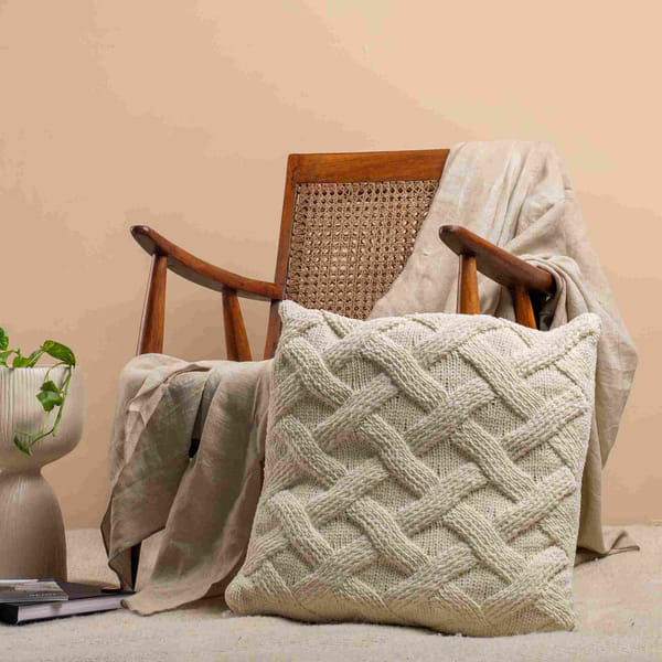 Cushion Cover - Knitted - Single Piece