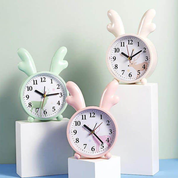 Cute Antler Alarm Clock - Assorted - Single Piece