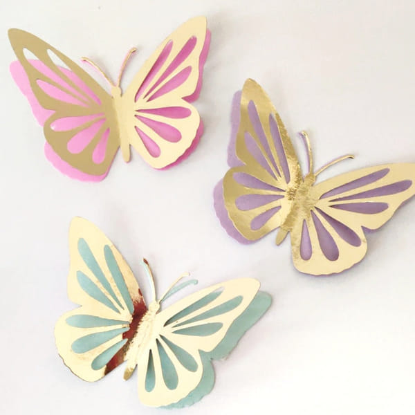Cutouts - Butterfly - Multicolor - Set Of 12