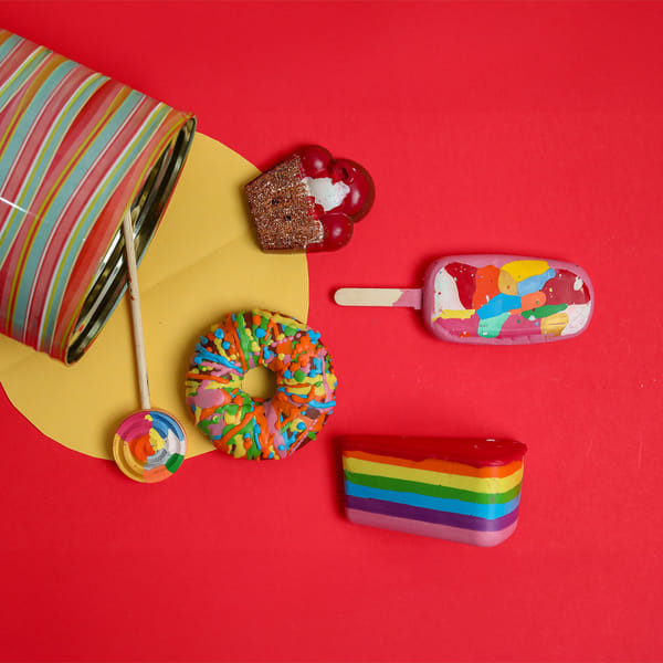 Dessert-Shaped Jumbo Crayons - Set Of 5