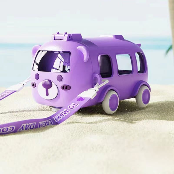 Dog-Faced Toy Water Bottle - Assorted - Single Piece