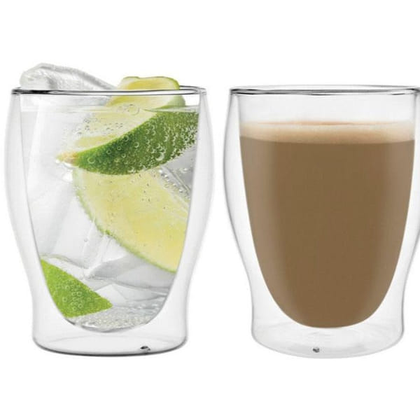 Double Wall Cocktail Mocktail Glasses - Set Of 4