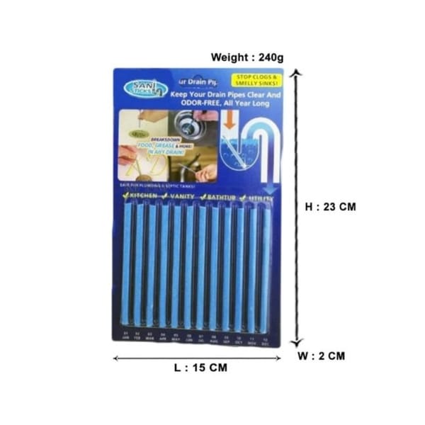 Drain Cleaner And Deodorizer - Set Of 4