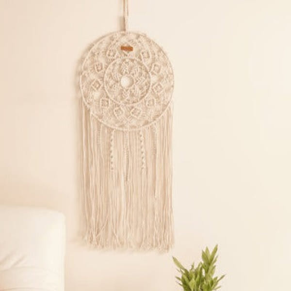 Dreamcatcher - Mandala - White - Single Piece