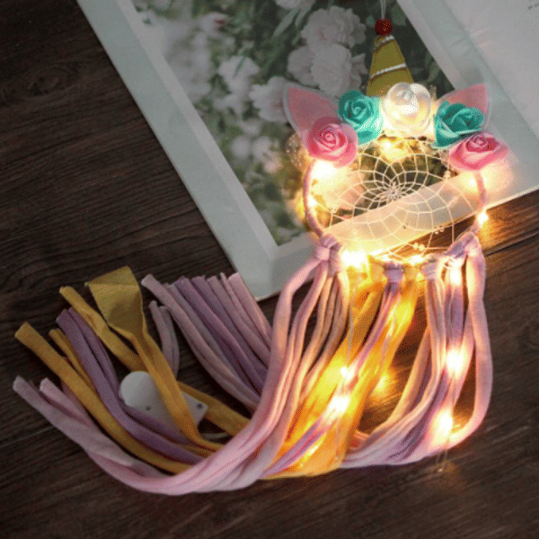 Dreamcatcher With LED Lights - Unicorn - Single Piece