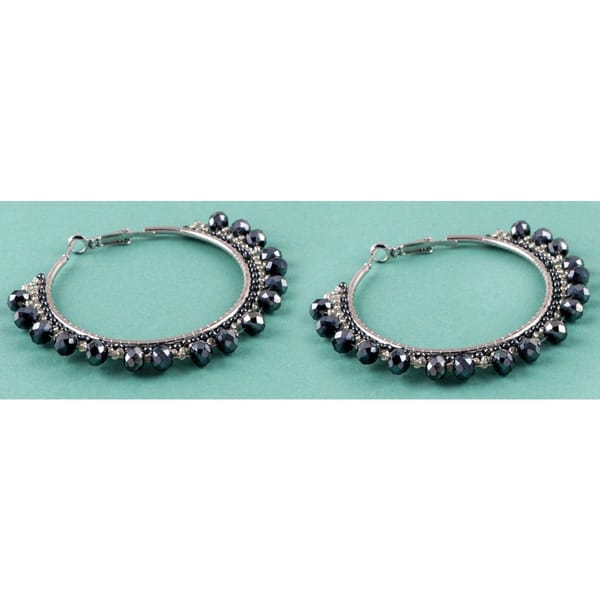 Earring - Fashionable - Black