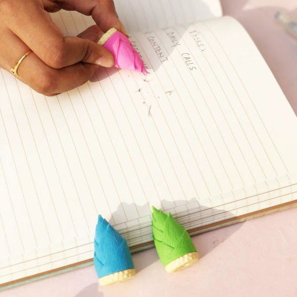 Erasers - Flower - Assorted - Set Of 3