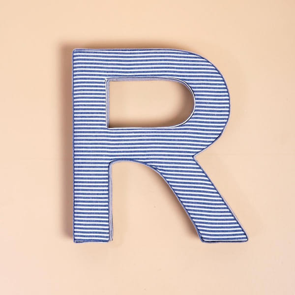 Fabric Letter - Blue