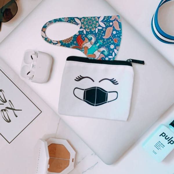 Face Mask Pouch - Canvas - Single Piece