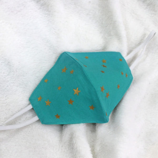 Face Mask - Starry Vibes - Dark Sea Green