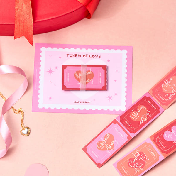 Fall In Love â€“ Love Coupons â€“ Set Of 12