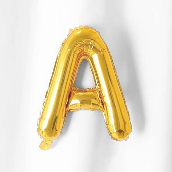 Foil Balloon - Alphabet - Gold