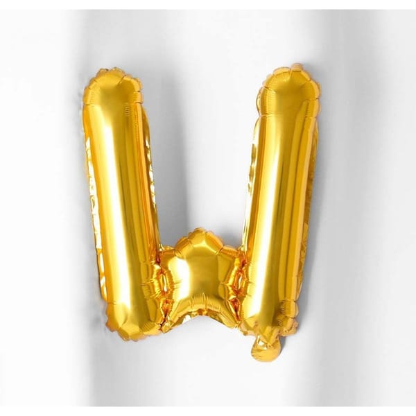 Foil Balloon - Alphabet - Gold