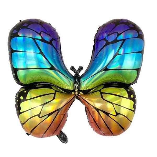 Foil Balloon - Butterfly - Multicolour - Single Piece