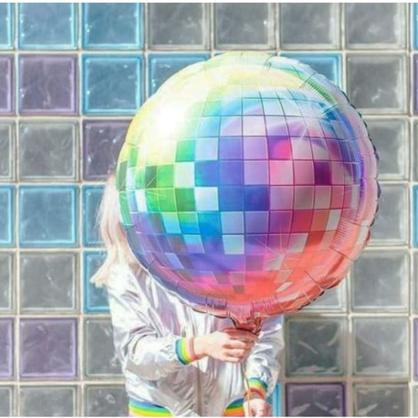 Foil Balloon - Disco Ball - Multicolour - Single Piece