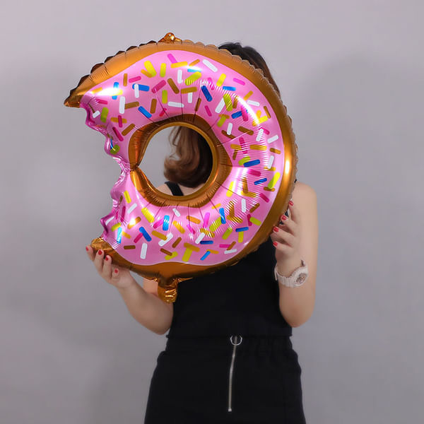Foil Balloon - Donut - Multicolour - Single Piece