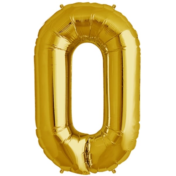 Foil Balloon - Number - Gold