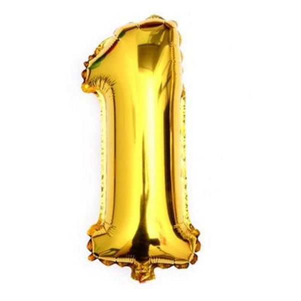 Foil Balloon - Number - Gold