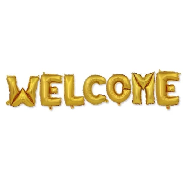 Foil Balloon - Welcome - Single Piece