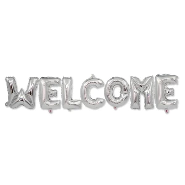 Foil Balloon - Welcome - Single Piece