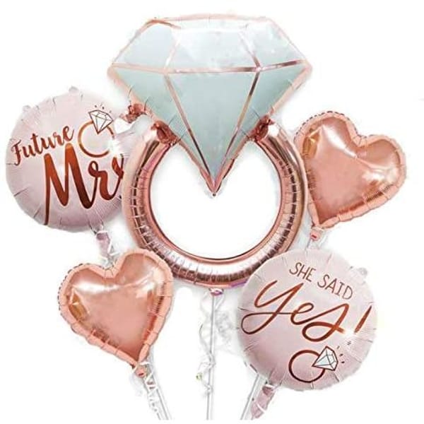 Foil Balloons - Bride To Be - Rosegold - Set Of 5