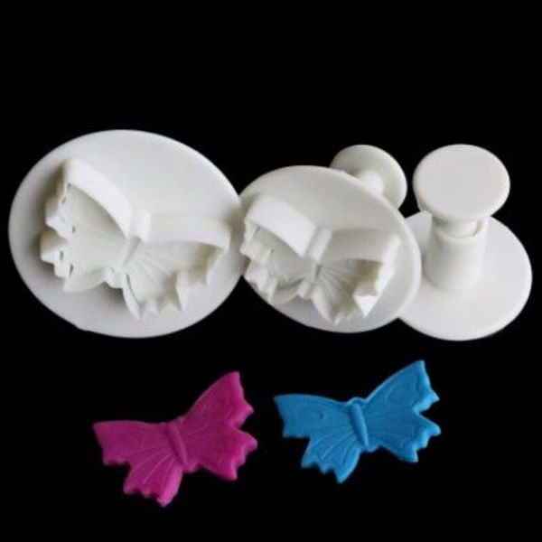 Fondant Plunger Cutter - Small Butterfly - Set Of 3