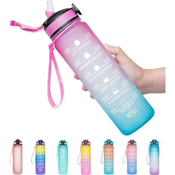 Frosted Plastic Bottle - Assorted - Single Piece