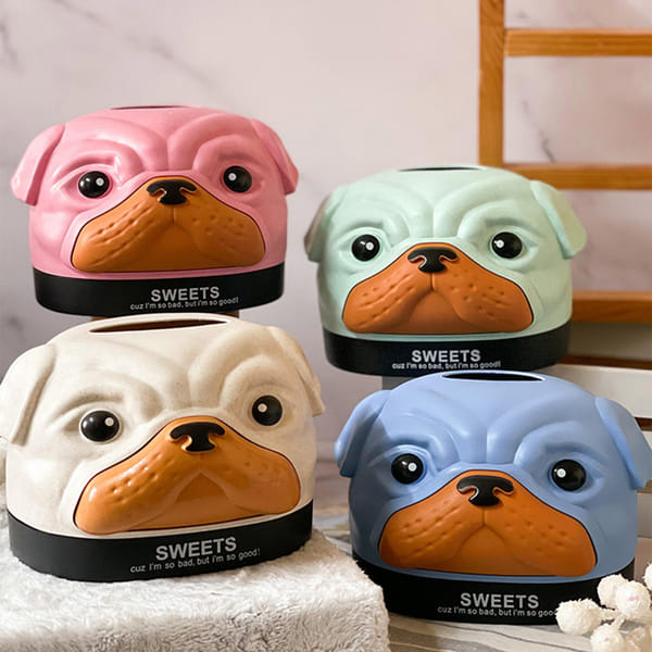Funky Dog Face Tissue Dispenser - Assorted - Single Piece