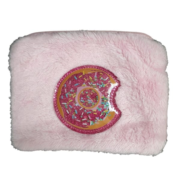 Fur Plush Travel Zipper Pouch