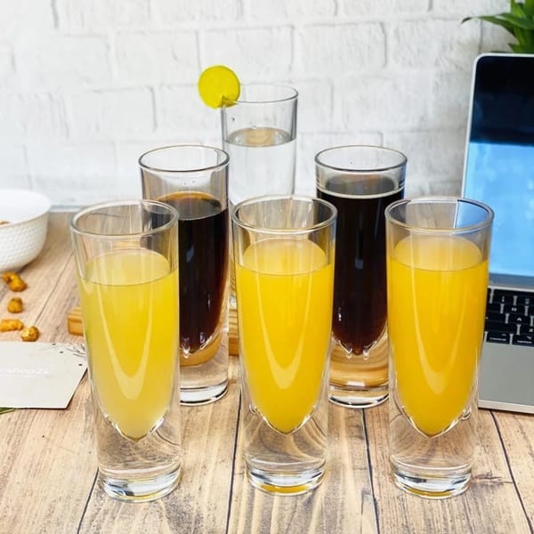 Glass - Double Wall - Cocktail - Set Of 6