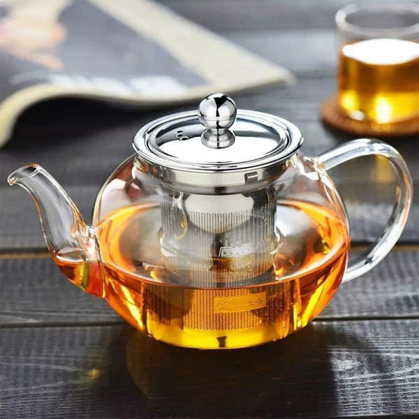 Glass Teapot With Stainless Steel Filter