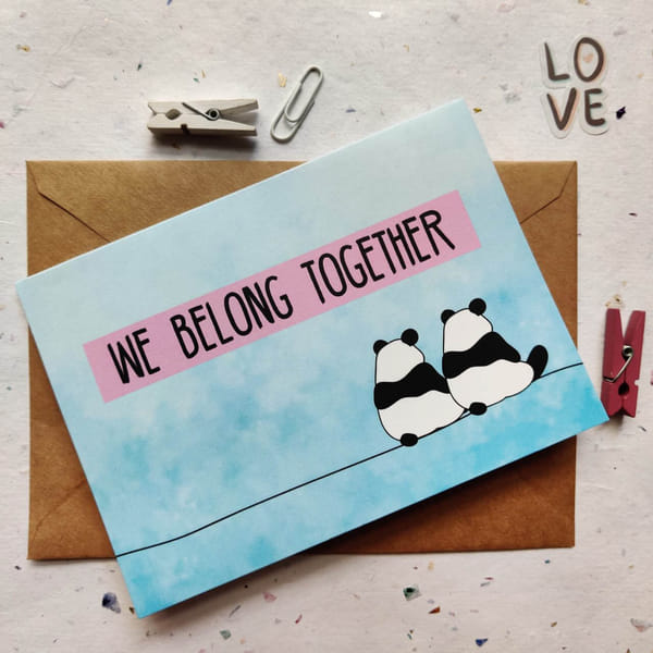 Greeting Card - Belong Together - Single Piece