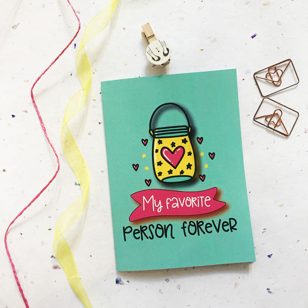 Greeting Card - Favorite Person - Single Piece