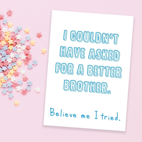 Greeting Card - Raksha Bandhan - Better Brother - Single Piece