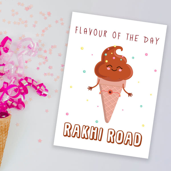 Greeting Card - Raksha Bandhan - Rakhi Road - Single Piece