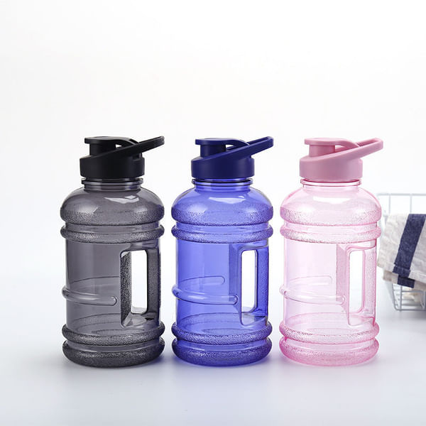 Gym Water Bottle With Handle - Barrel - 1500ml - Single Piece