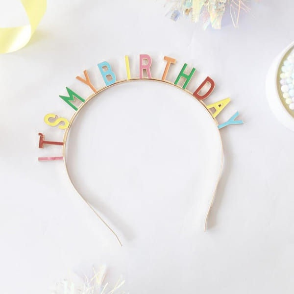Hairband - It's My Birthday - Multi - Single Piece