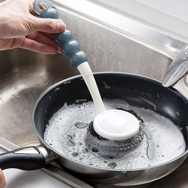 Handheld Cleaner Brush For Sponge Wool Scrubbers - Assorted - Single Piece