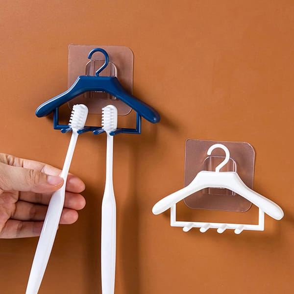Hanger Design Toothbrush Holder - Assorted - Single Piece