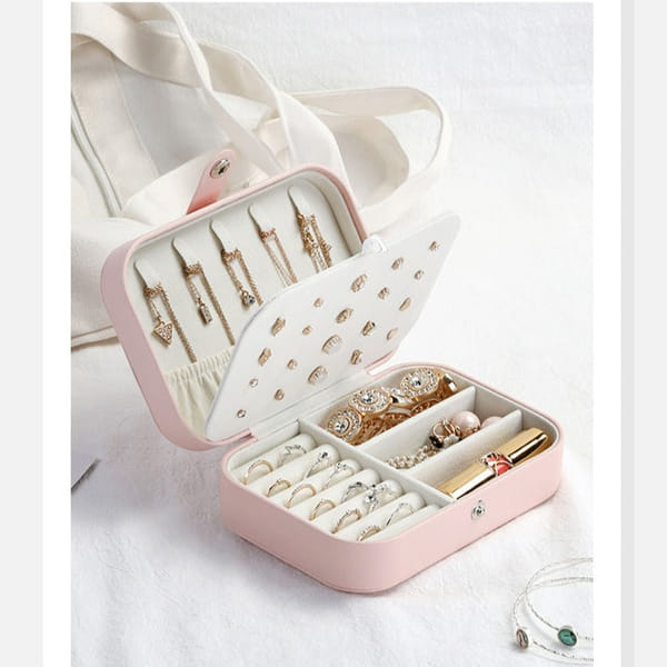 Jewellery Box - Double Layered - Compact - Assorted - Single Piece