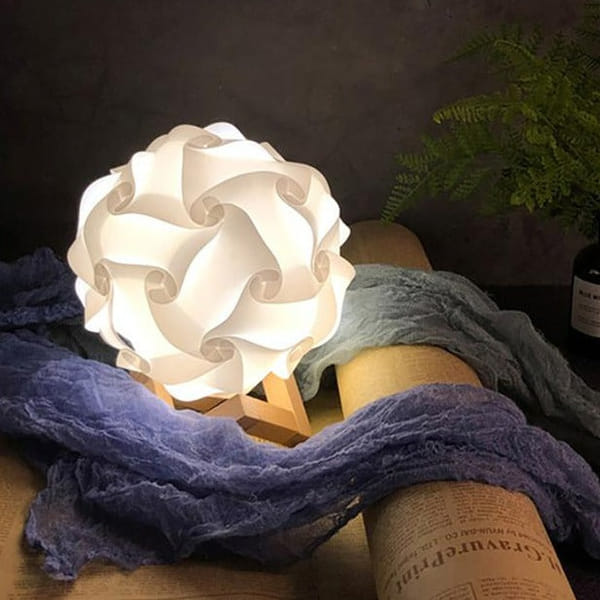 Lamp With Stand - Twisted Design - Single Piece