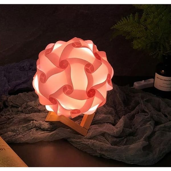 Lamp With Stand - Twisted Design - Single Piece